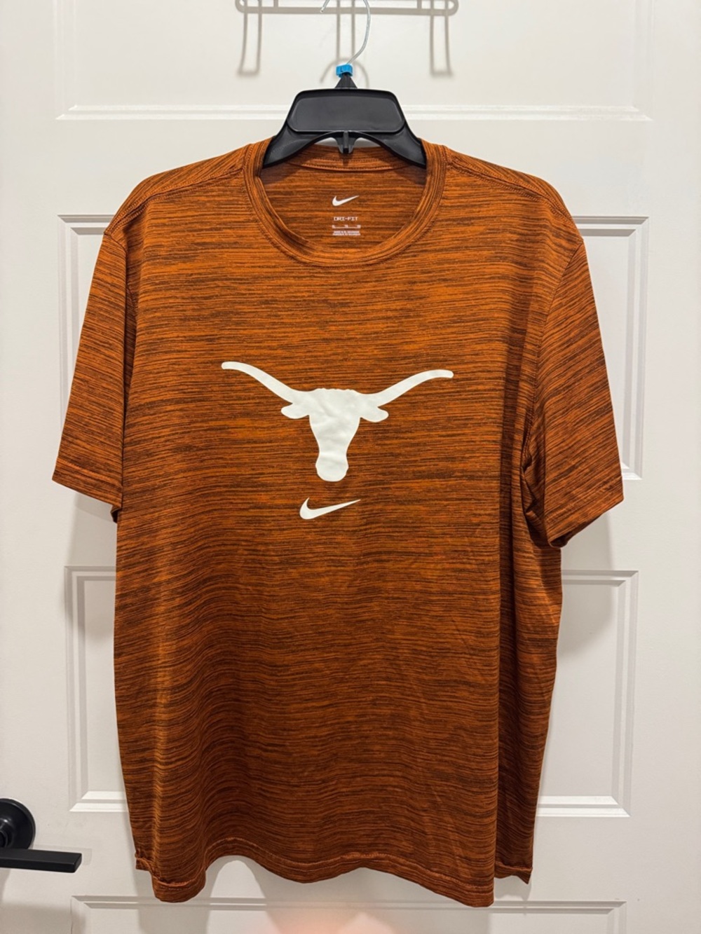 Nike Orange Heather Longhorn Logo Tee